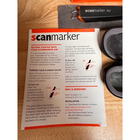 Scanmarker Air Bluetooth 4.0 Wireless Digital Highlighter - Picture 6 of 7
